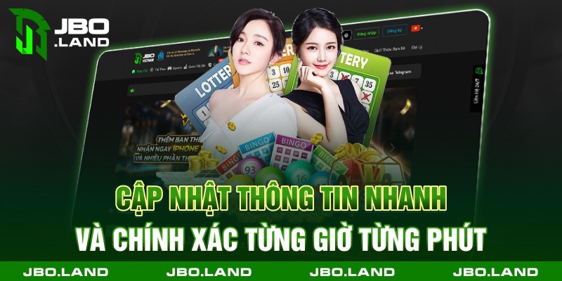 Cập nhật thông tin nhanh và chính xác từng giờ từng phút