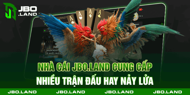 Nhà cái jbo.land cung cấp nhiều trận đấu hay nảy lửa