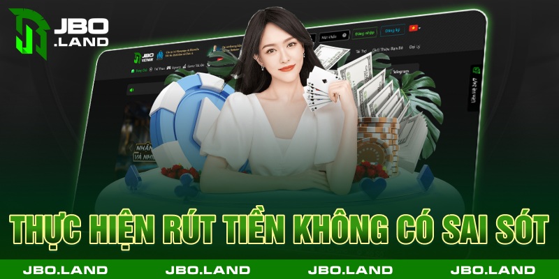 Thực hiện rút tiền không có sai sót